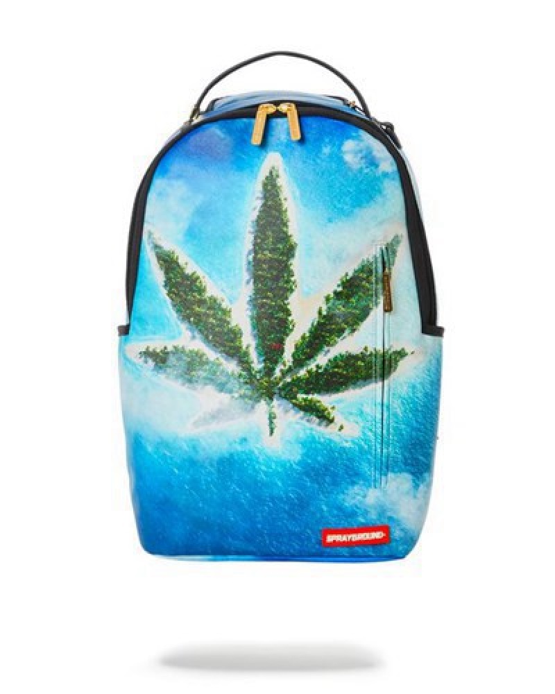 Blue Sprayground Og Island Dlxv Backpacks | 71453-IDYB