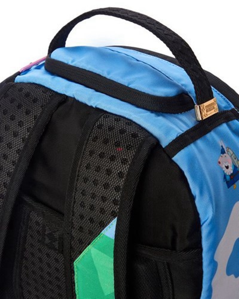 Blue Sprayground Peppa Pig (Dlxr) Backpacks | 02731-PTGV