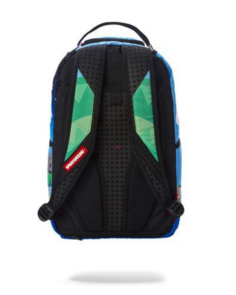 Blue Sprayground Peppa Pig (Dlxr) Backpacks | 02731-PTGV