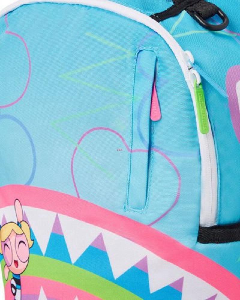 Blue Sprayground Powerpuff Girls 21 (Dlxr) Backpacks | 43029-RPGQ