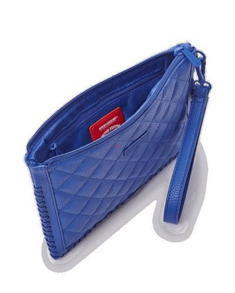 Blue Sprayground Riviera Crossover Clutch Bag | 87016-EFUH