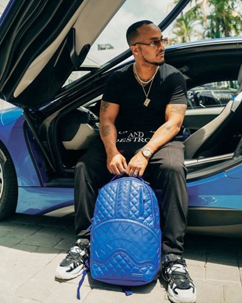 Blue Sprayground Riviera (Dlxv) Backpacks | 43127-WUVY