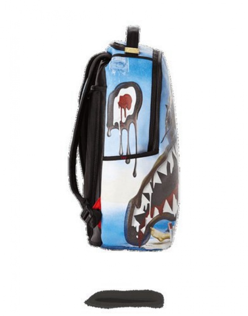 Blue Sprayground Salvador Sharky Backpacks | 54738-BHMN