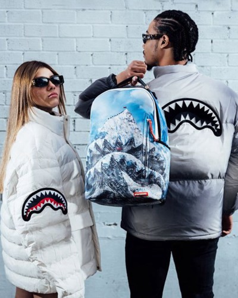 Blue Sprayground Shark Evere T (Dlxv) Backpacks | 43815-BNAF