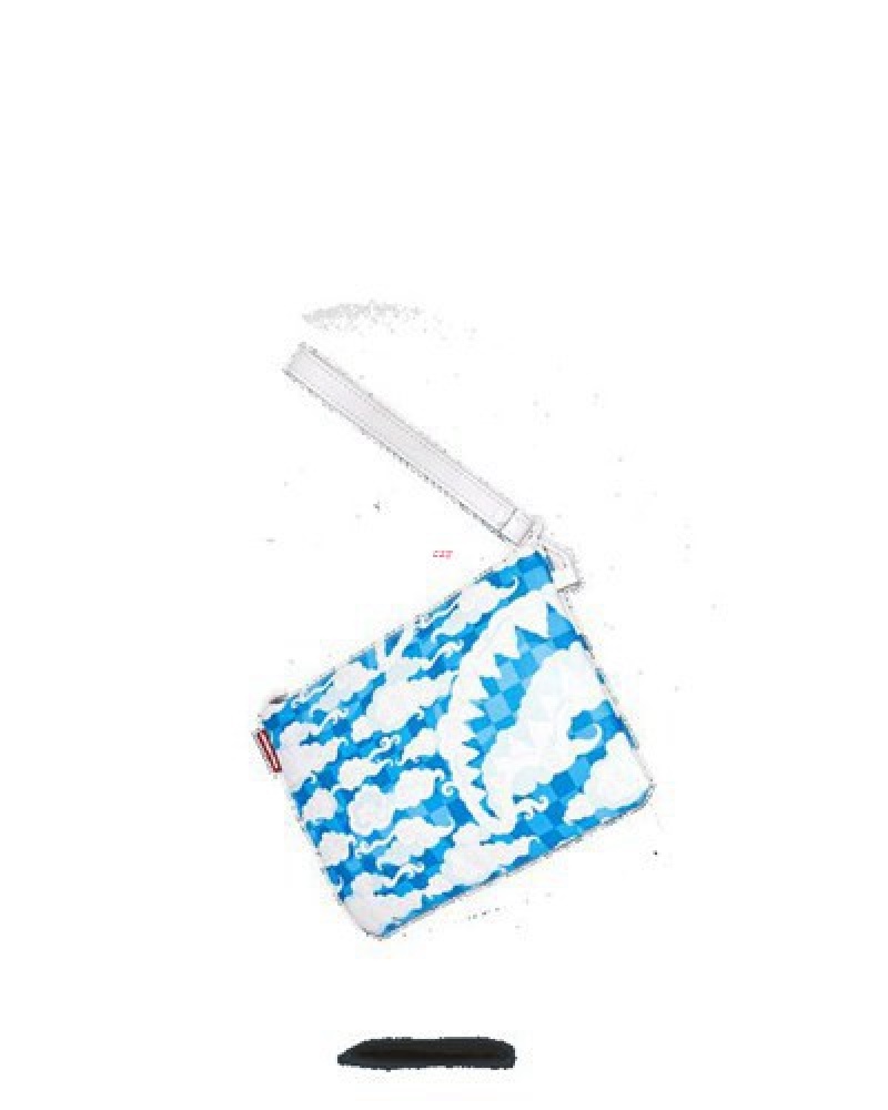 Blue Sprayground Skyborne Crossover Clutch Bag | 71623-YTGH