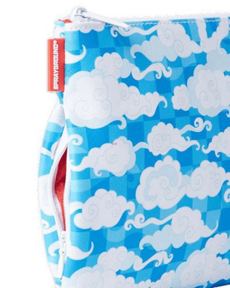 Blue Sprayground Skyborne Crossover Clutch Bag | 71623-YTGH