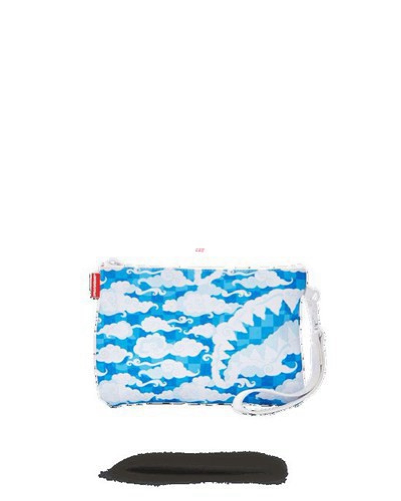 Blue Sprayground Skyborne Crossover Clutch Bag | 71623-YTGH