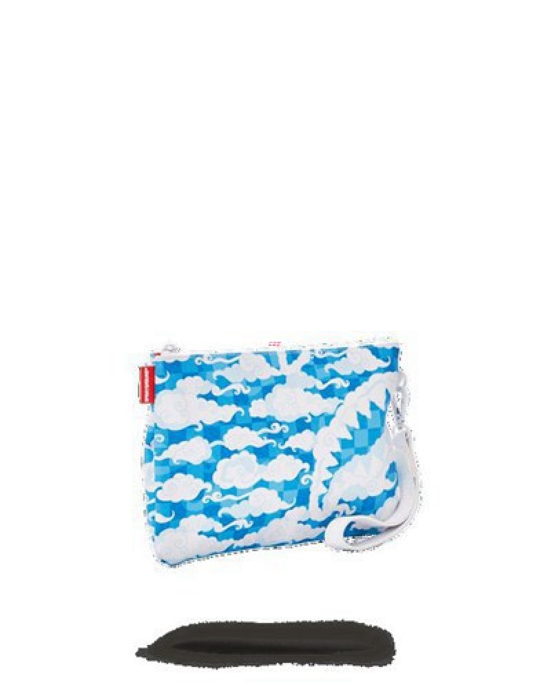 Blue Sprayground Skyborne Crossover Clutch Bag | 71623-YTGH