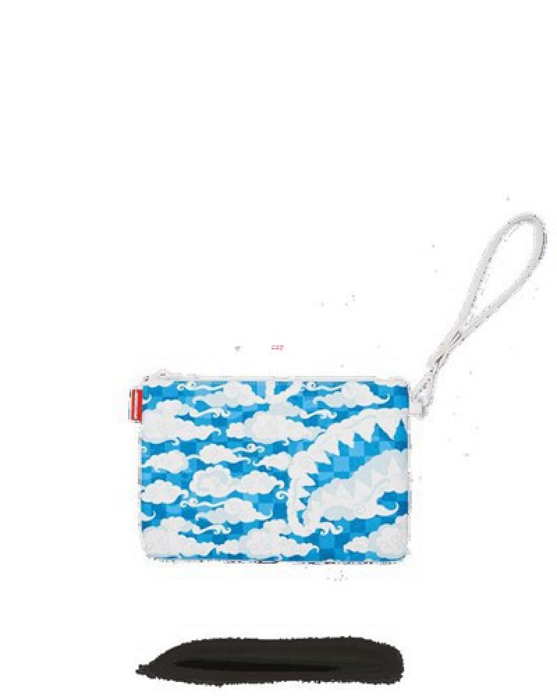 Blue Sprayground Skyborne Crossover Clutch Bag | 71623-YTGH