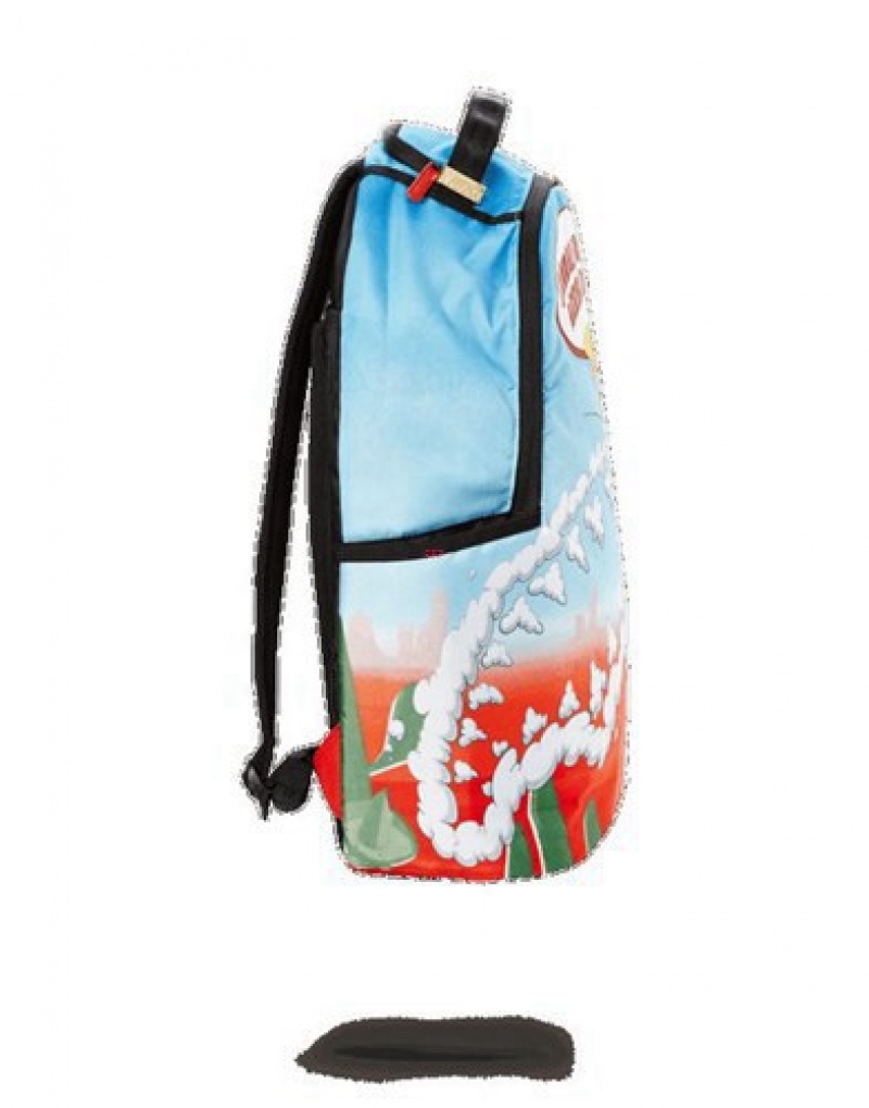 Blue Sprayground Speedy Gonzales Shark Backpacks | 28710-GISX