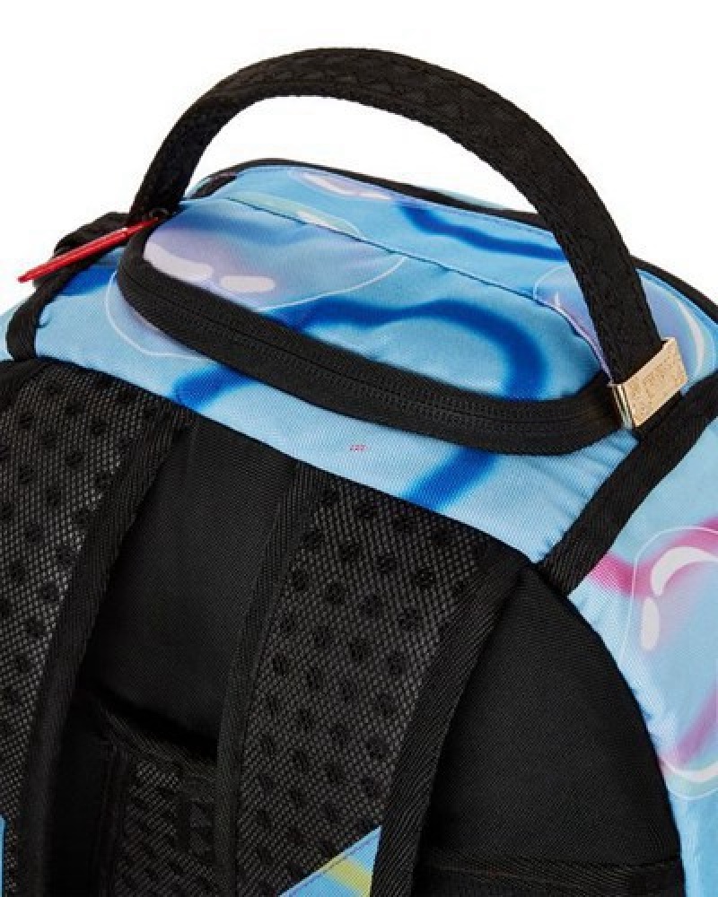 Blue Sprayground Spongebob Shark Shape Sponge (Dlxr) Backpacks | 50861-DANC