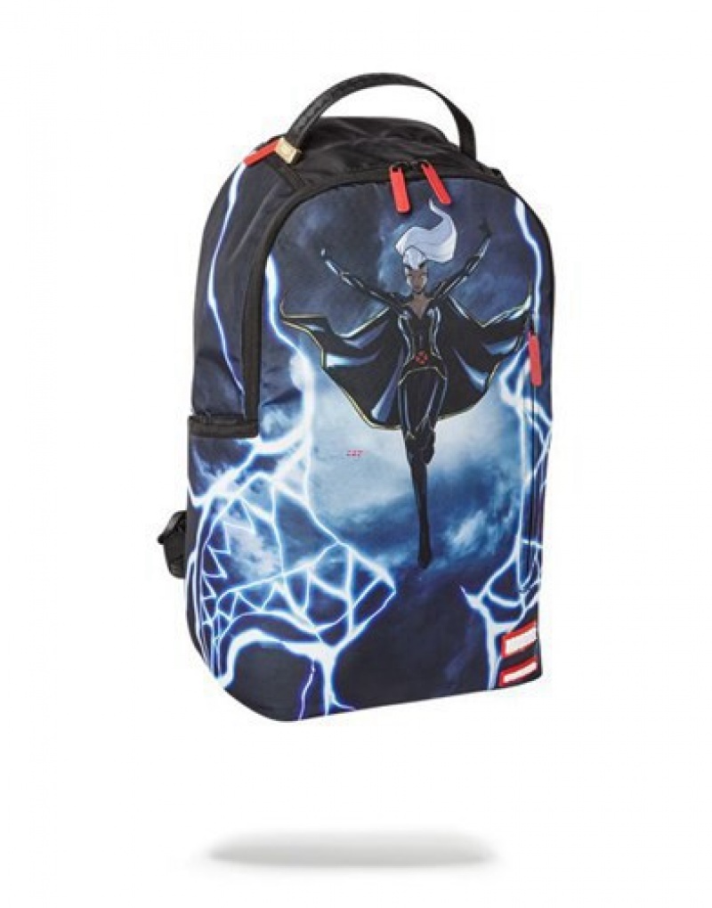 Blue Sprayground Storm Shark Backpacks | 41238-JGQE