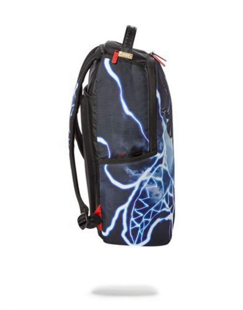 Blue Sprayground Storm Shark Backpacks | 41238-JGQE