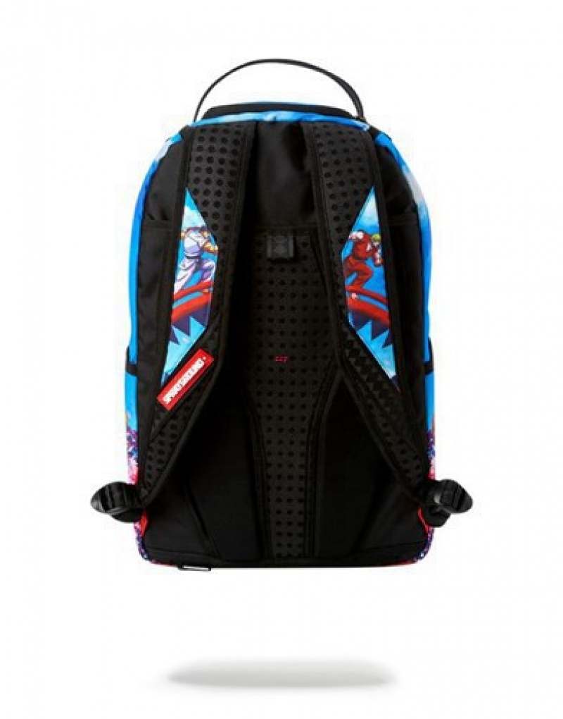 Blue Sprayground Street Fighter: On The Run Backpacks | 67215-OTEU