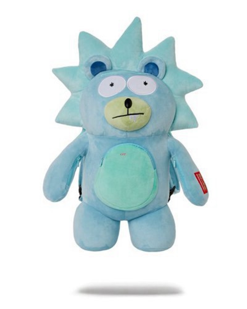 Blue Sprayground Teddy Rick Moneybear Teddybear Backpacks | 72843-XJCH