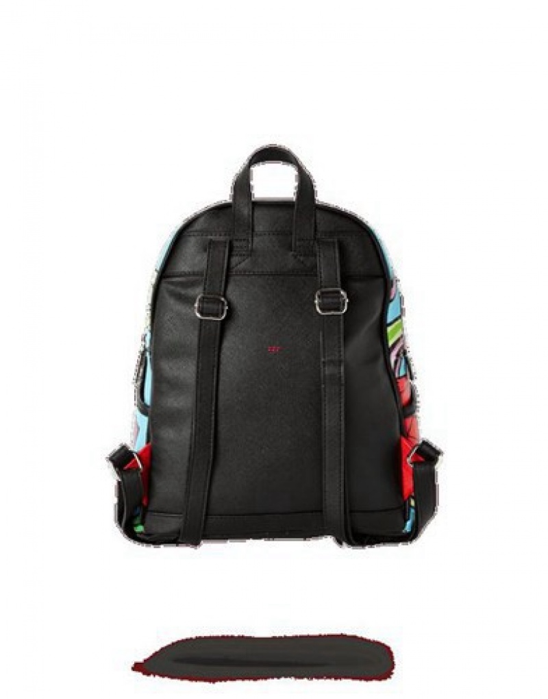 Blue Sprayground The Brat (Asian Doll) Backpacks | 90583-OBQJ