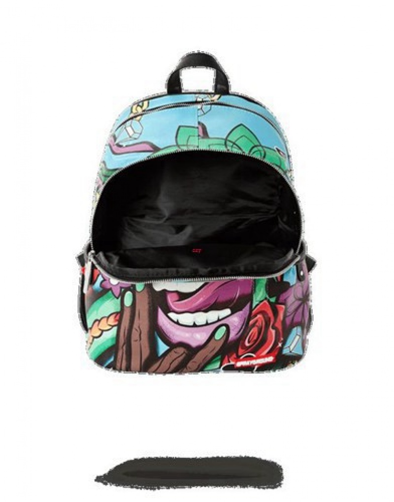 Blue Sprayground The Brat (Asian Doll) Backpacks | 90583-OBQJ