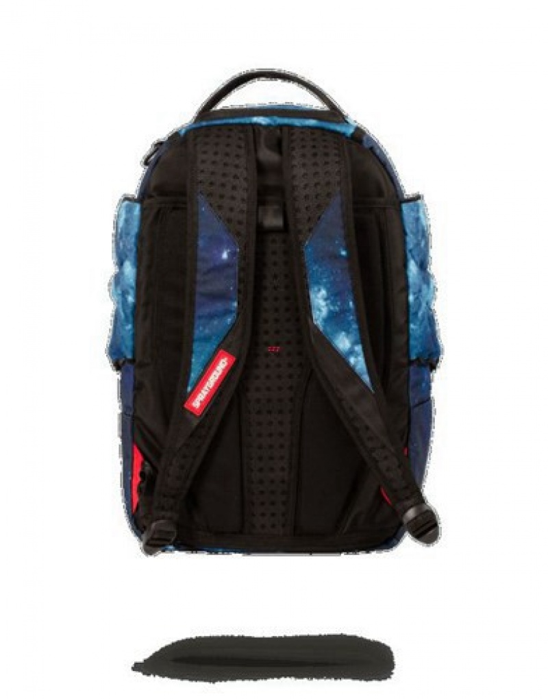 Blue Sprayground Tiff Galaxy Wings Backpacks | 35192-KNRJ