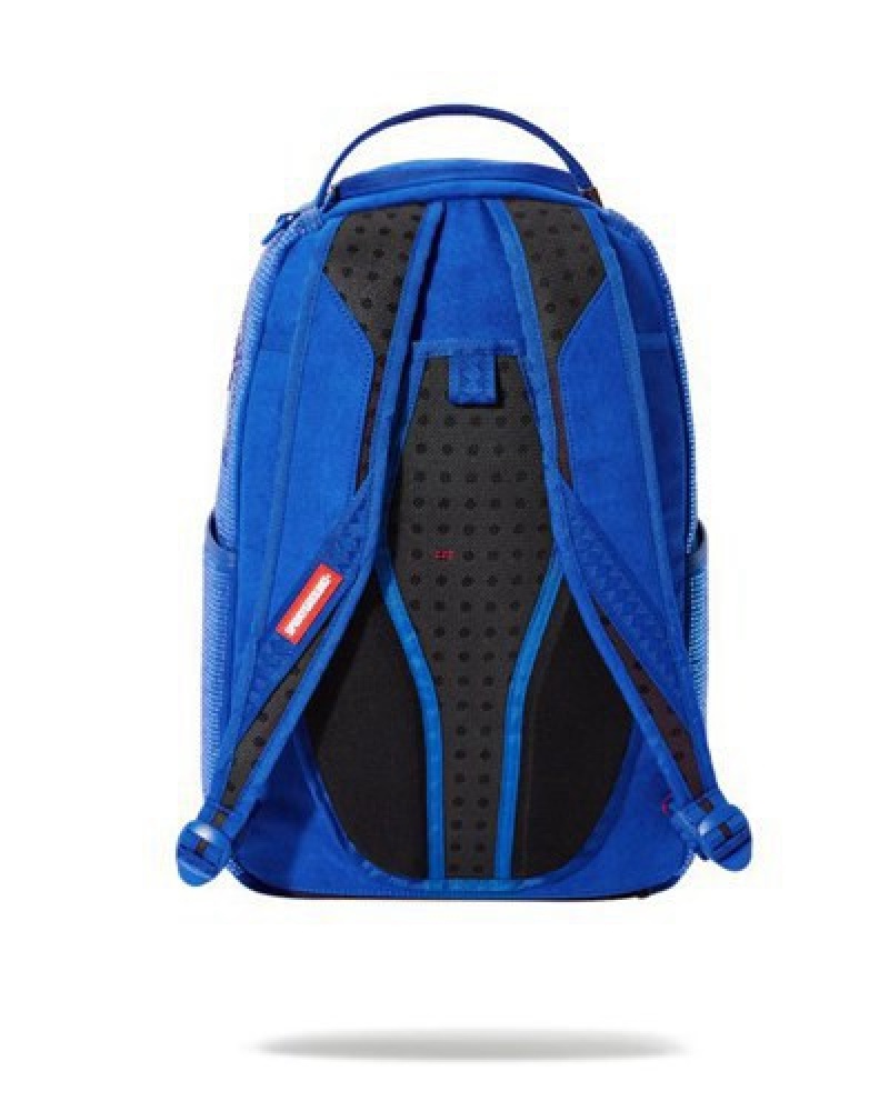 Blue Sprayground Trinity Ocean (Dlxv) Backpacks | 37654-EPMA