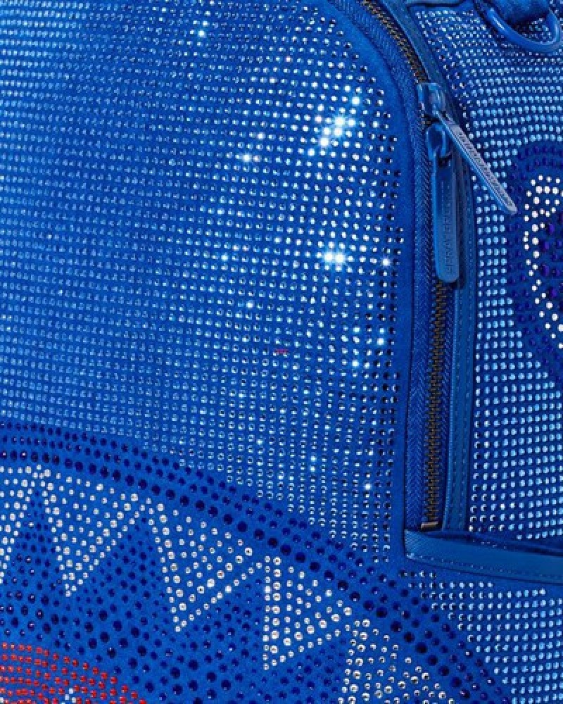 Blue Sprayground Trinity Ocean (Dlxv) Backpacks | 37654-EPMA