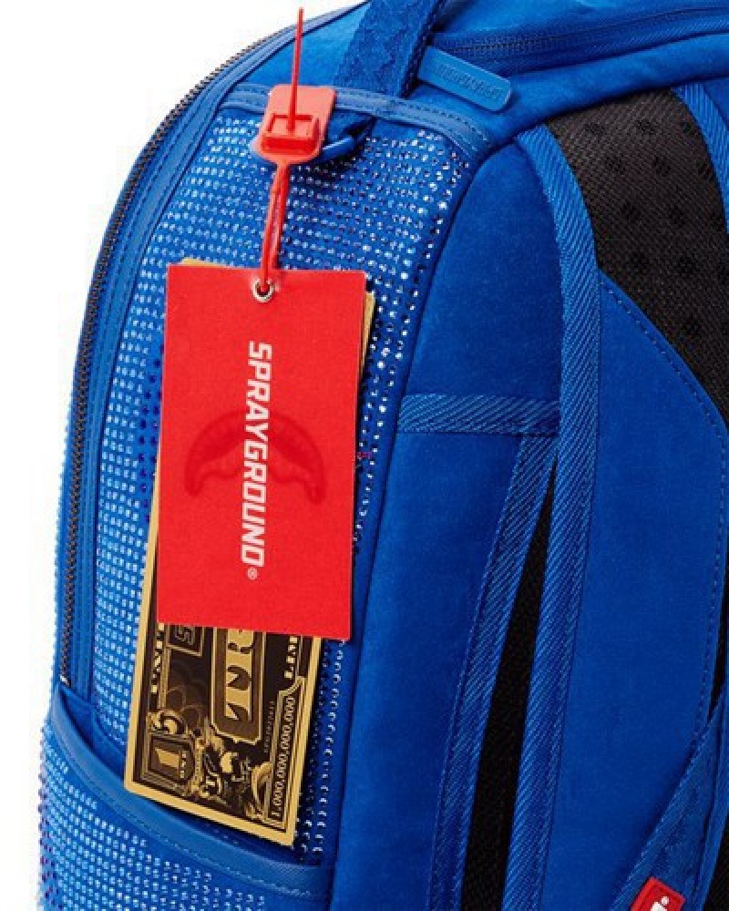 Blue Sprayground Trinity Ocean (Dlxv) Backpacks | 37654-EPMA