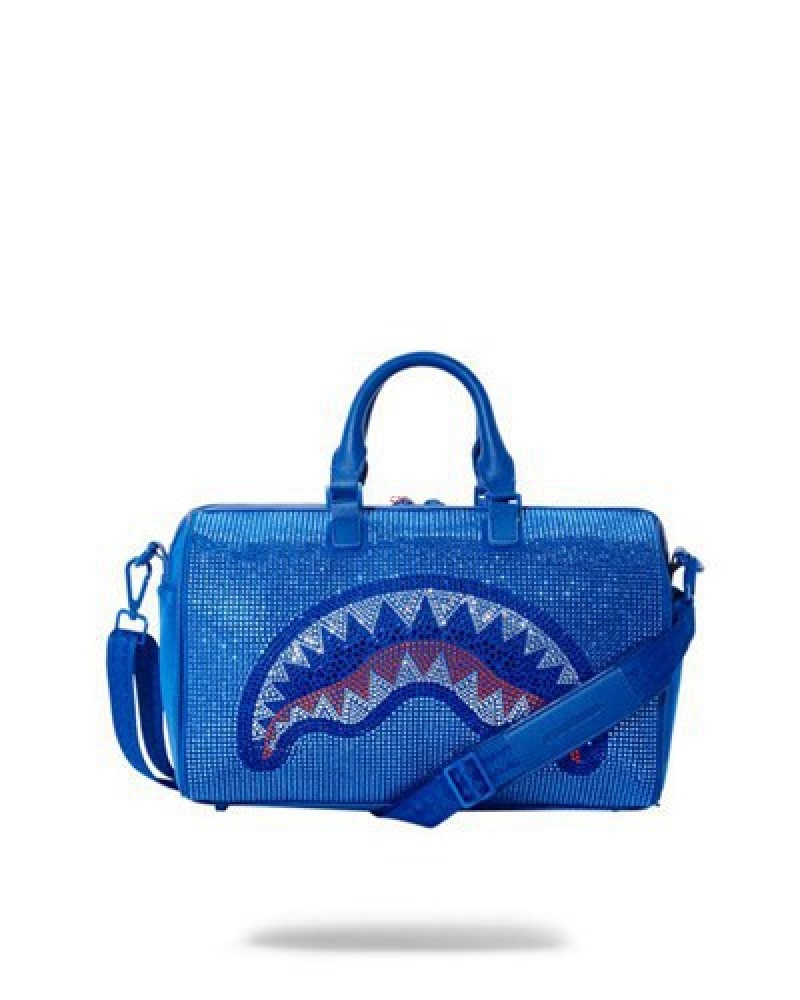 Blue Sprayground Trinity Ocean Mini Duffle Bags | 15746-KYZJ