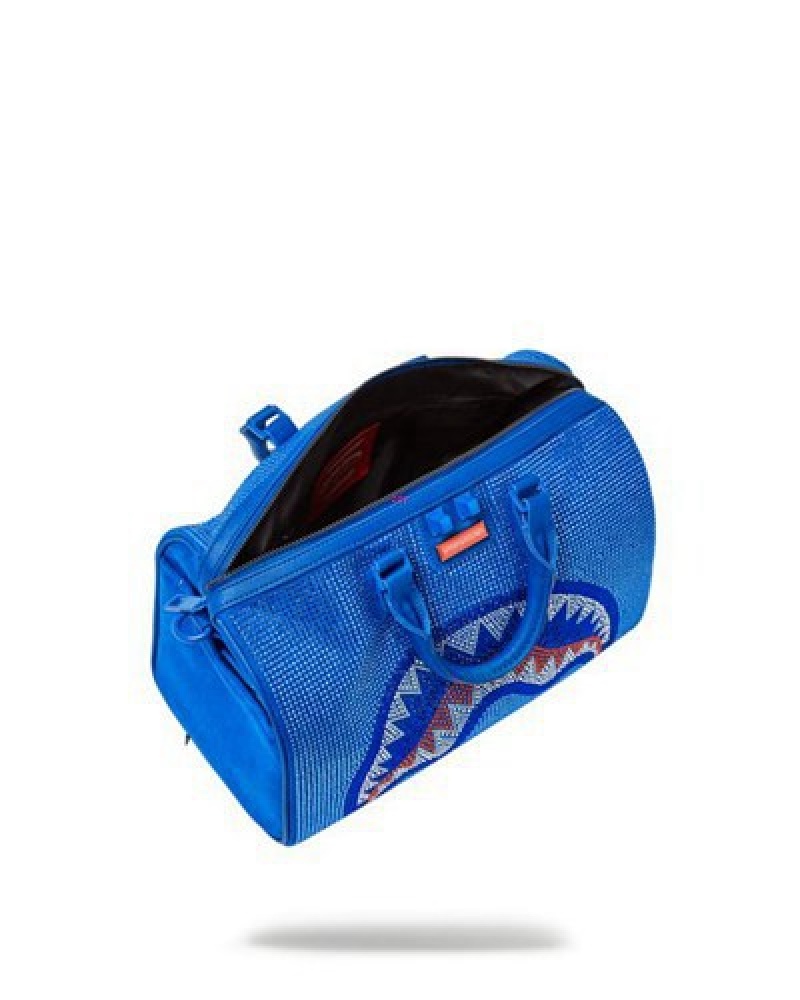 Blue Sprayground Trinity Ocean Mini Duffle Bags | 15746-KYZJ