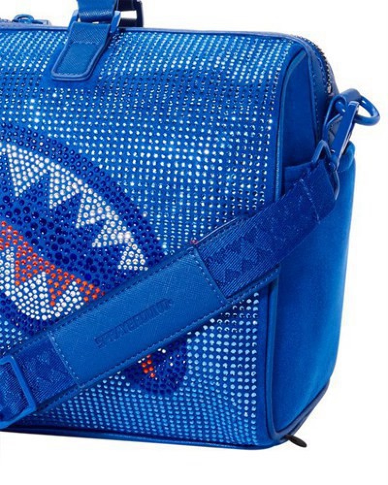 Blue Sprayground Trinity Ocean Mini Duffle Bags | 15746-KYZJ