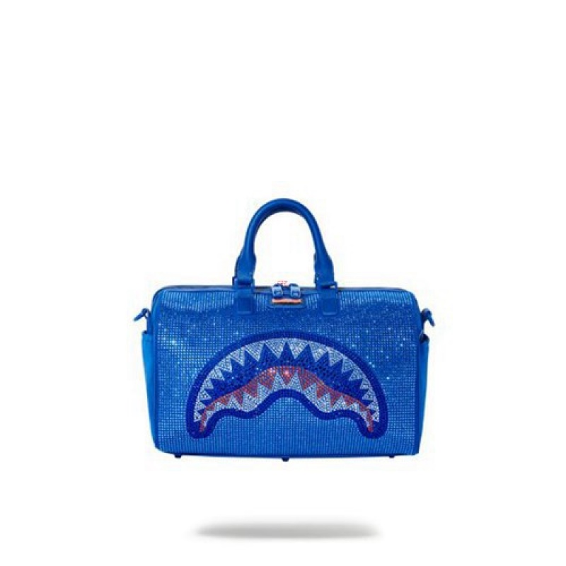 Blue Sprayground Trinity Ocean Mini Duffle Bags | 15746-KYZJ