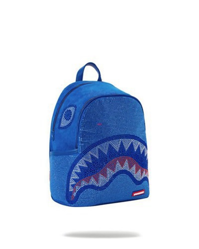 Blue Sprayground Trinity Ocean Savage Backpacks | 15928-HJCF