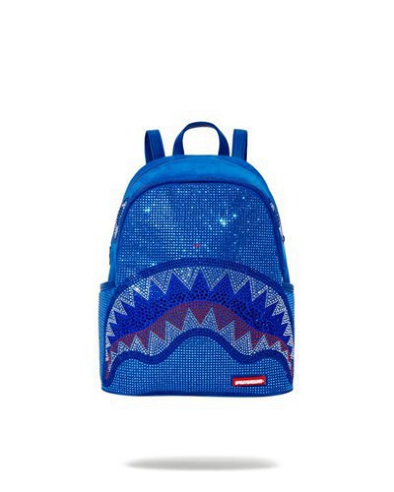 Blue Sprayground Trinity Ocean Savage Backpacks | 15928-HJCF