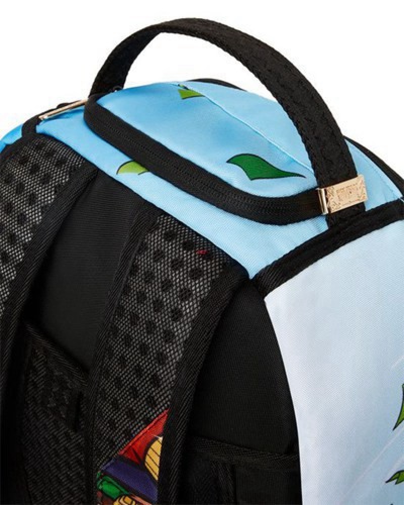 Blue / Red Sprayground Diablo Another Day Another Dolla (Dlxr) Backpacks | 24915-KDAT