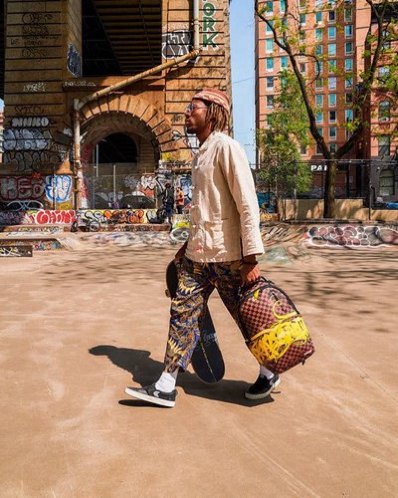 Brown Sprayground 3d Graffiti (Dlxv) Backpacks | 61945-LYON