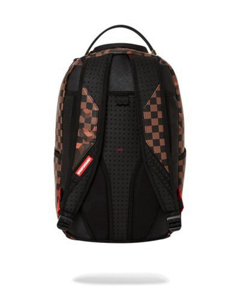 Brown Sprayground 3d Graffiti (Dlxv) Backpacks | 61945-LYON