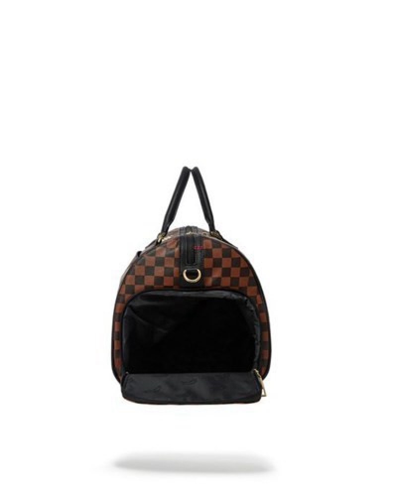 Brown Sprayground A.I.3 The Legacy Duffle Bags | 94012-HRSI