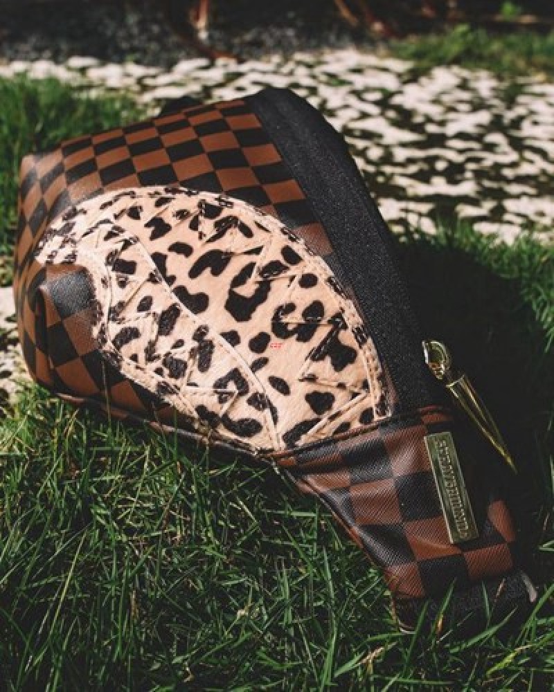 Brown Sprayground A.I.3 The Legacy Savvy Crossbody Bags | 63410-DRHB