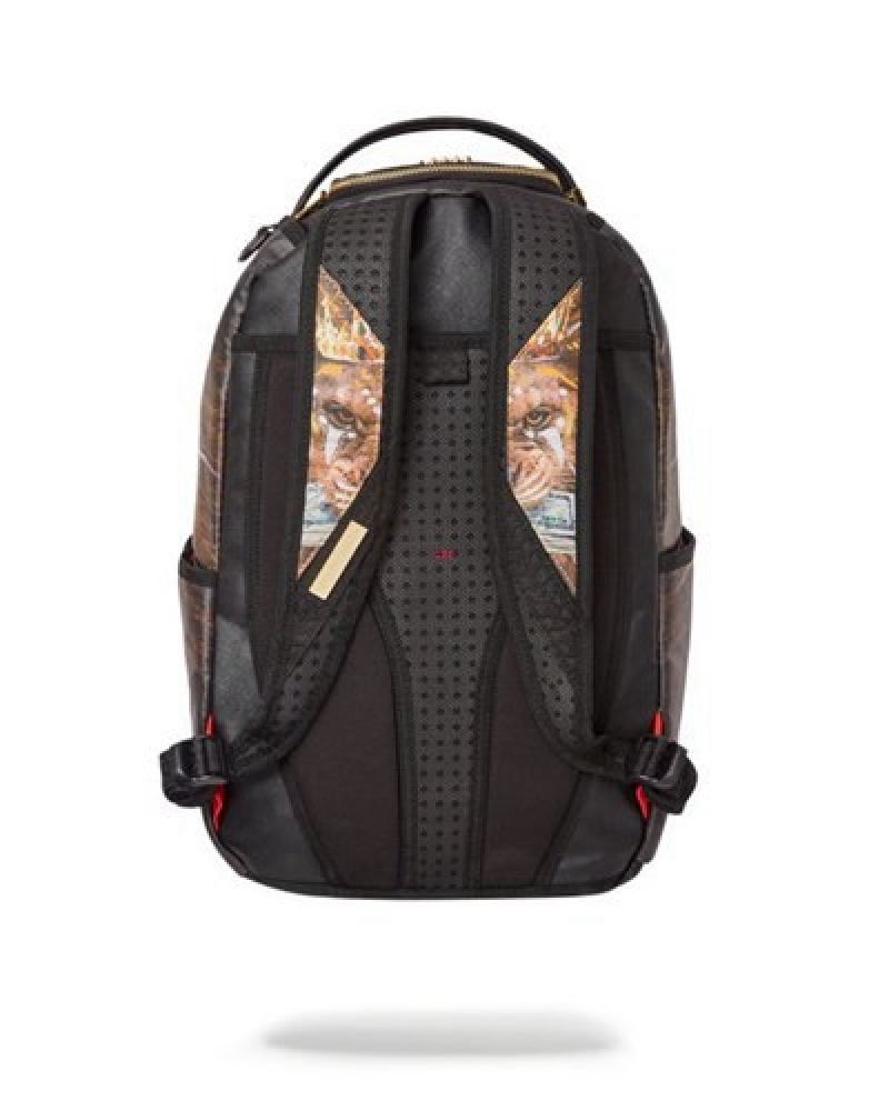 Brown Sprayground A.I.3 The Mogul (Dlxv) Backpacks | 32064-TFDL