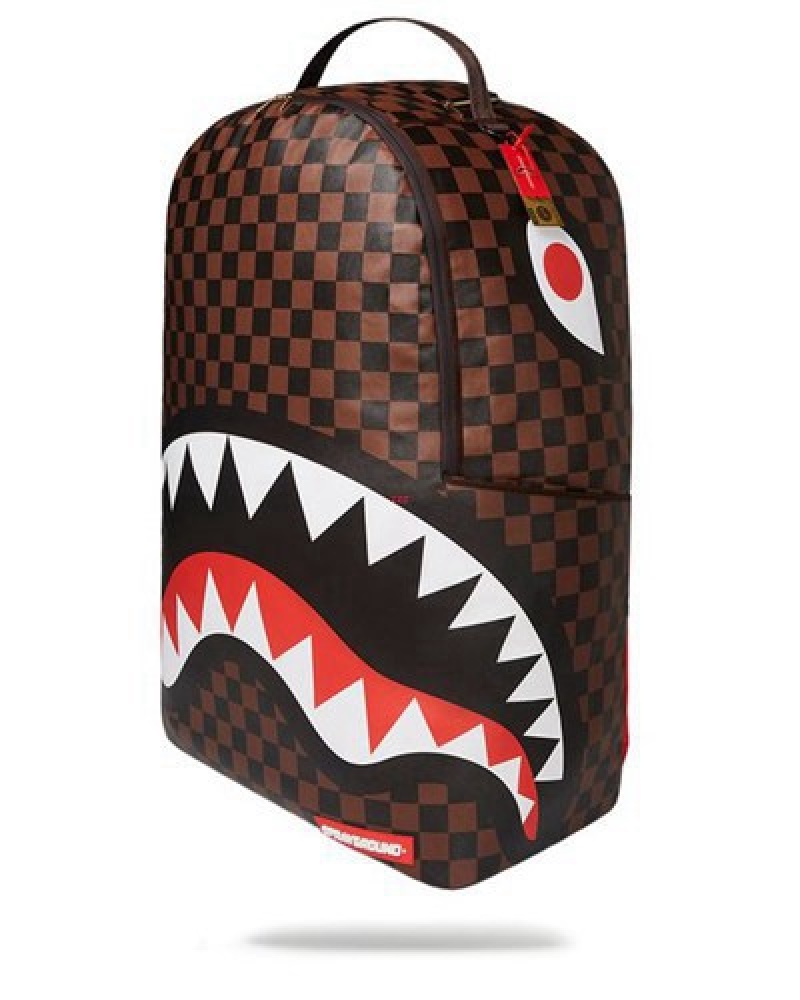 Brown Sprayground Biggest In The World (Only 20 Made) Backpacks | 97815-NPZQ