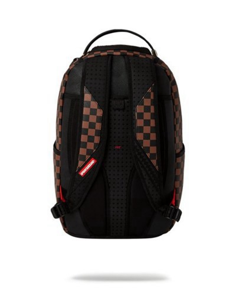 Brown Sprayground Cheetah Speed Shark (Tyreek Hill Collab) Backpacks | 27094-EQCG