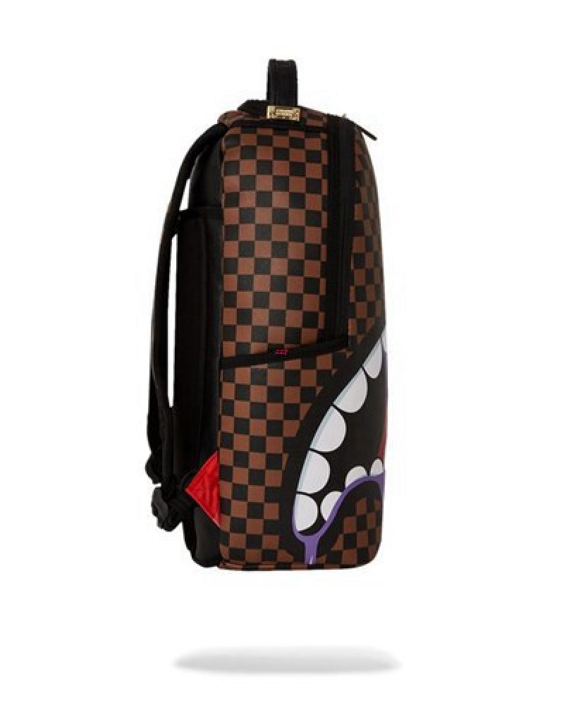 Brown Sprayground Dbd Was Here Vitamin Pack (Dlxv) Backpacks | 37965-DHCT