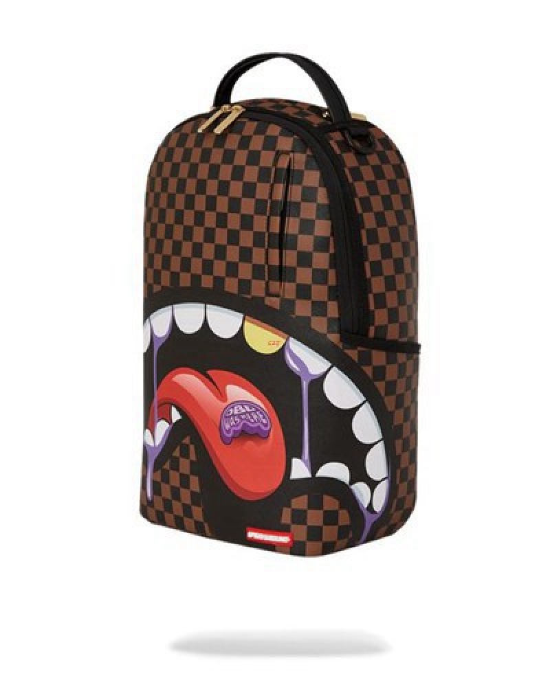 Brown Sprayground Dbd Was Here Vitamin Pack (Dlxv) Backpacks | 37965-DHCT