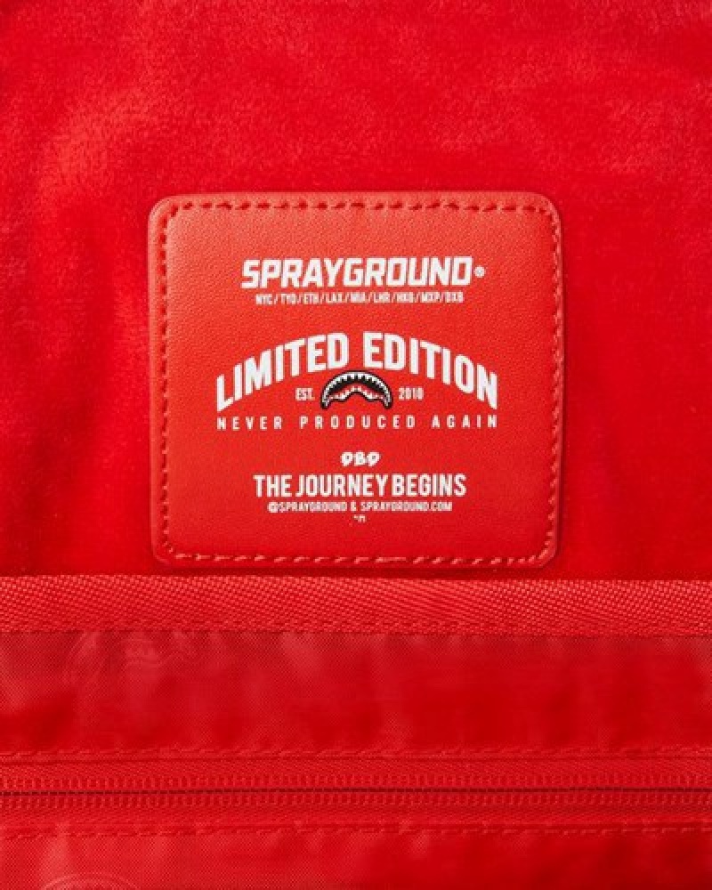 Brown Sprayground Global Mogul Dlxv Backpacks | 05289-ULPB