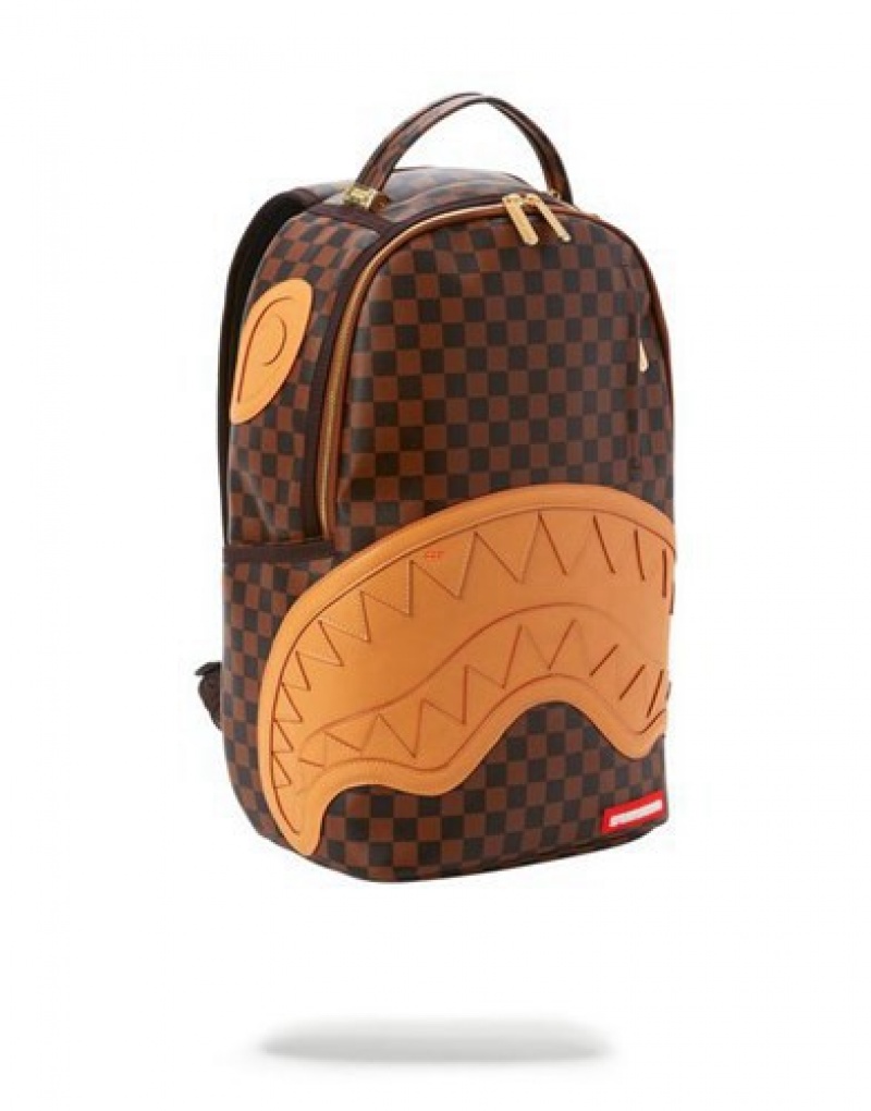 Brown Sprayground Henny Backpacks | 04735-CHLM