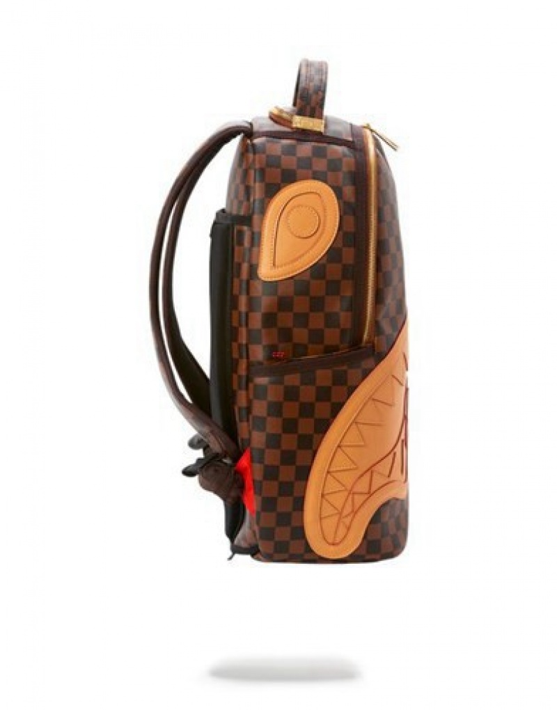 Brown Sprayground Henny Backpacks | 04735-CHLM