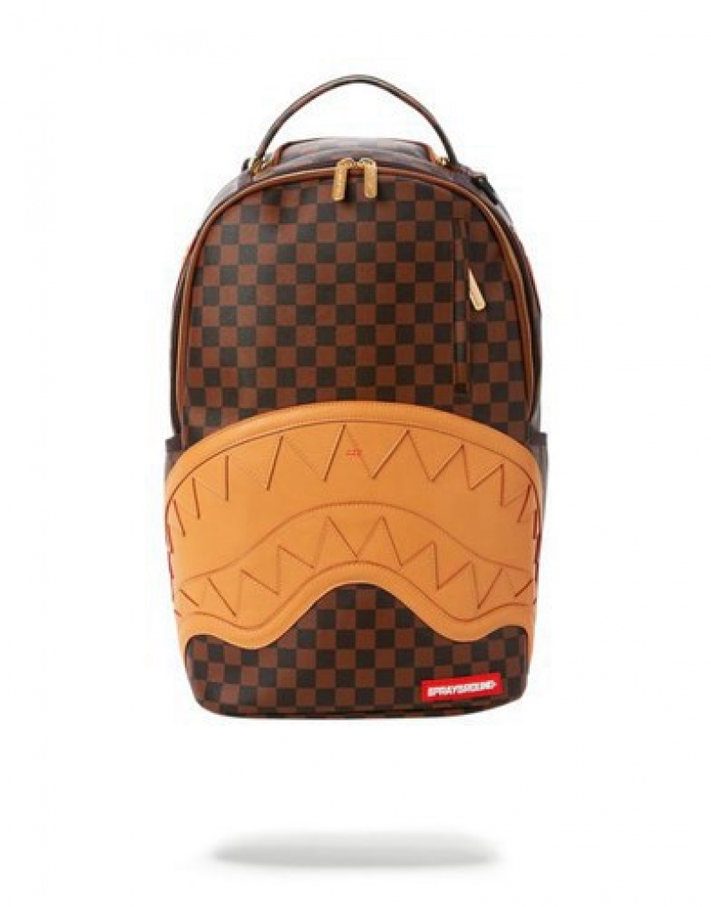 Brown Sprayground Henny Backpacks | 04735-CHLM