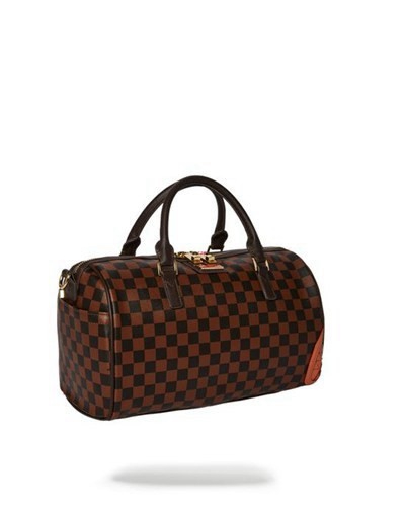 Brown Sprayground Henny Mini Duffle Bags | 91684-MBXT