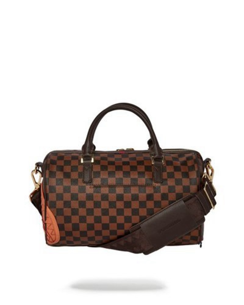 Brown Sprayground Henny Mini Duffle Bags | 91684-MBXT