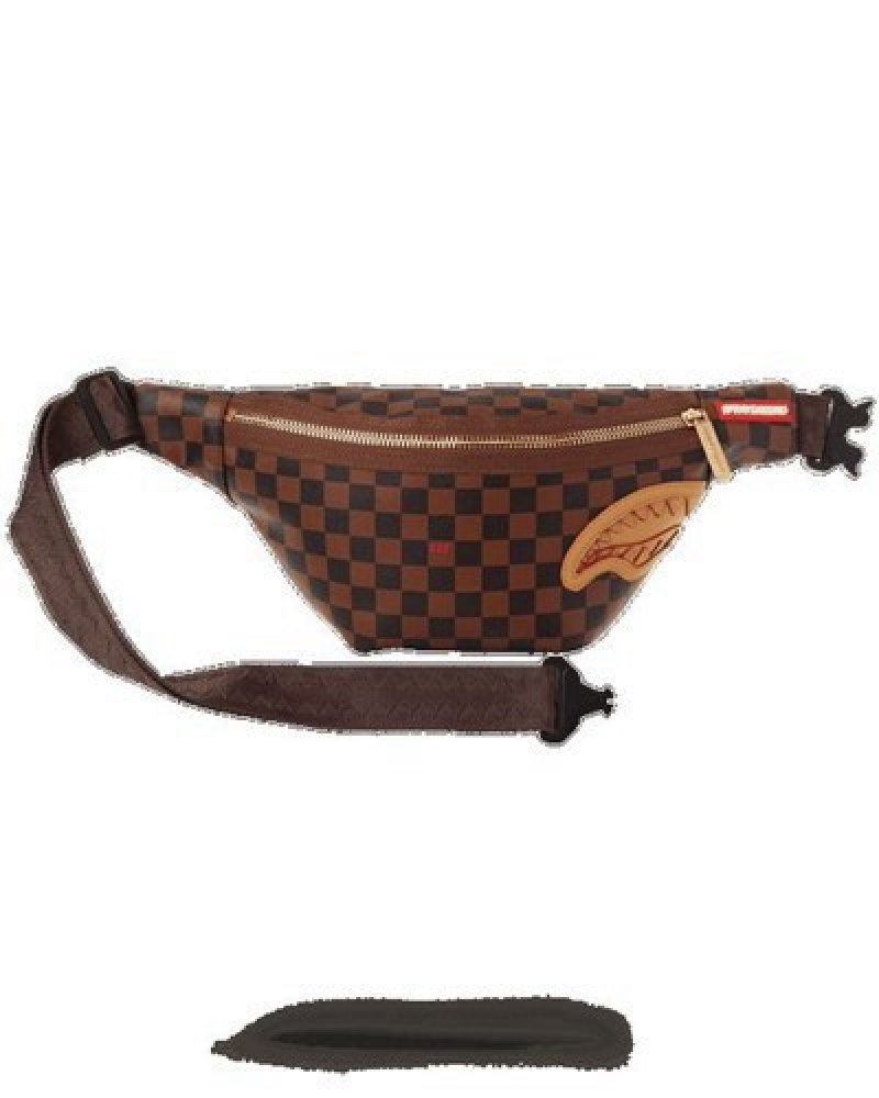 Brown Sprayground Henny Savvy Crossbody Bags | 86435-PCTF