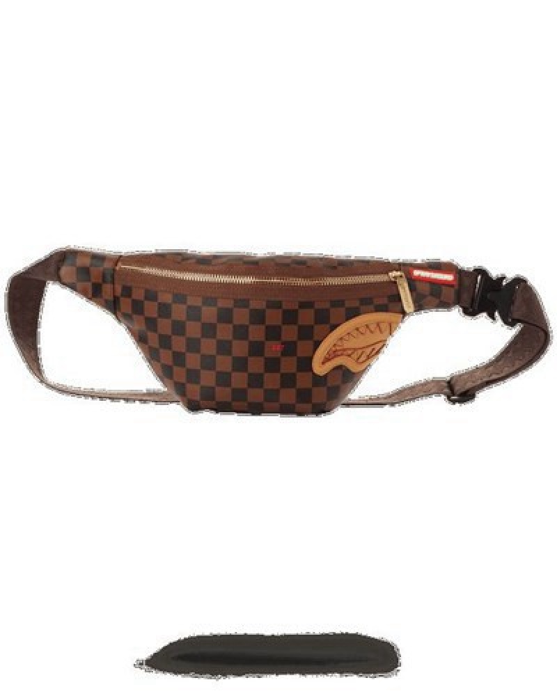 Brown Sprayground Henny Savvy Crossbody Bags | 86435-PCTF