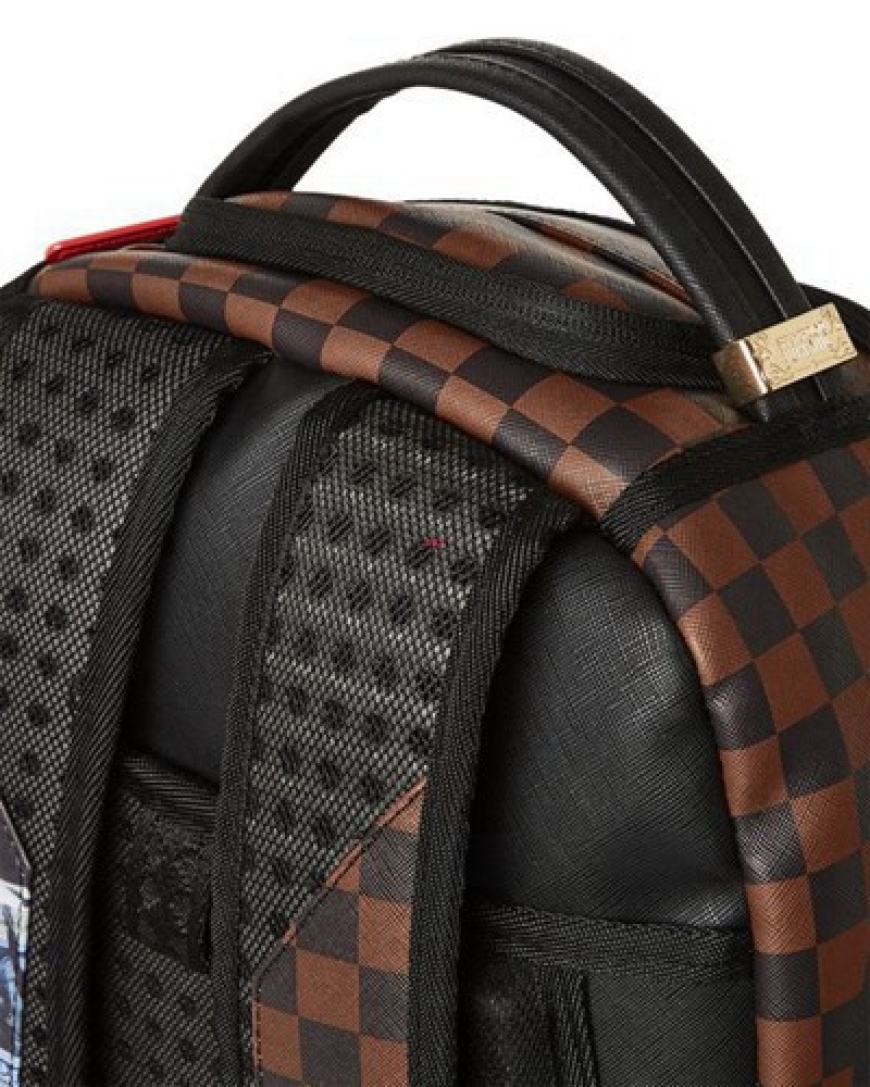 Brown Sprayground Money Bear All Will Be Revealed (Dlxv) Backpacks | 35014-KWGD